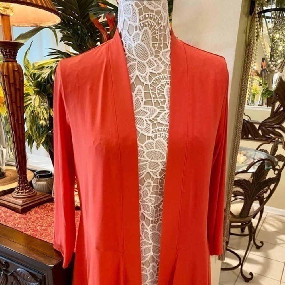 🌸Q9Susan Graver Swing Cardigan🧡🧡